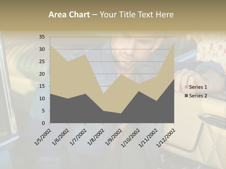 A Man With A Stethoscope In His Hand Leaning Out Of A Car PowerPoint Template