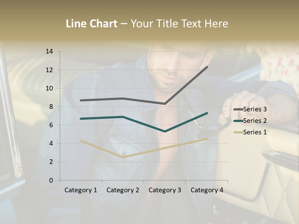 A Man With A Stethoscope In His Hand Leaning Out Of A Car PowerPoint Template