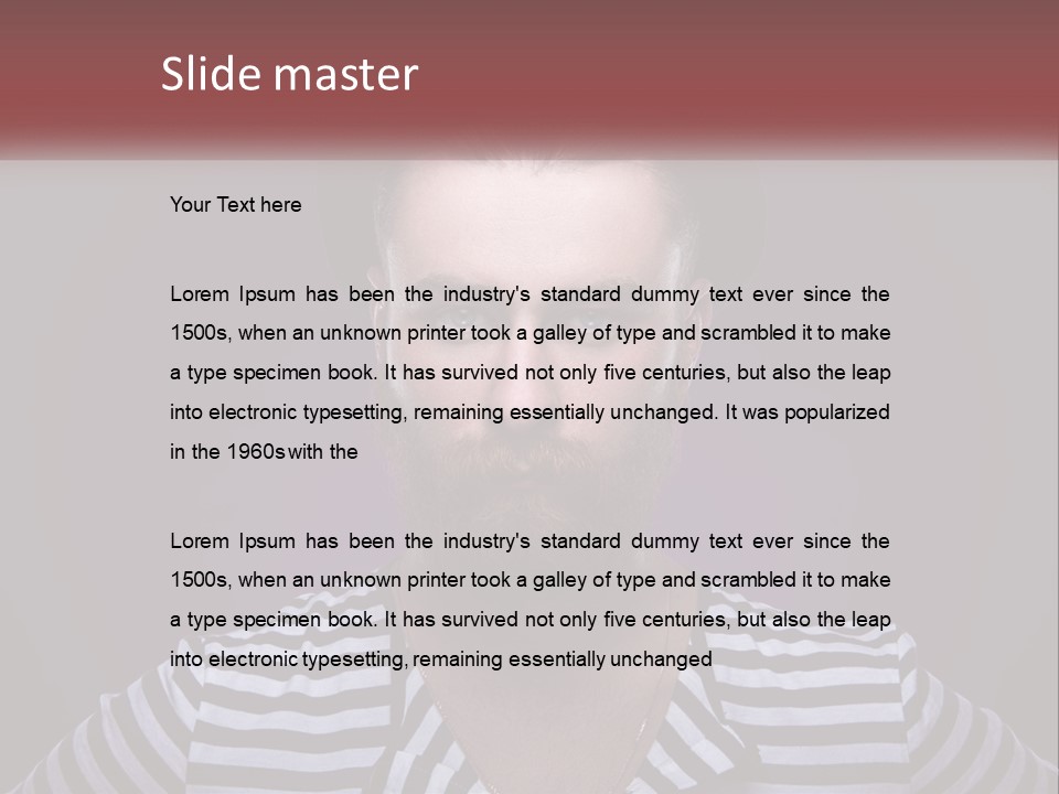 A Man With A Beard Wearing A Hat PowerPoint Template