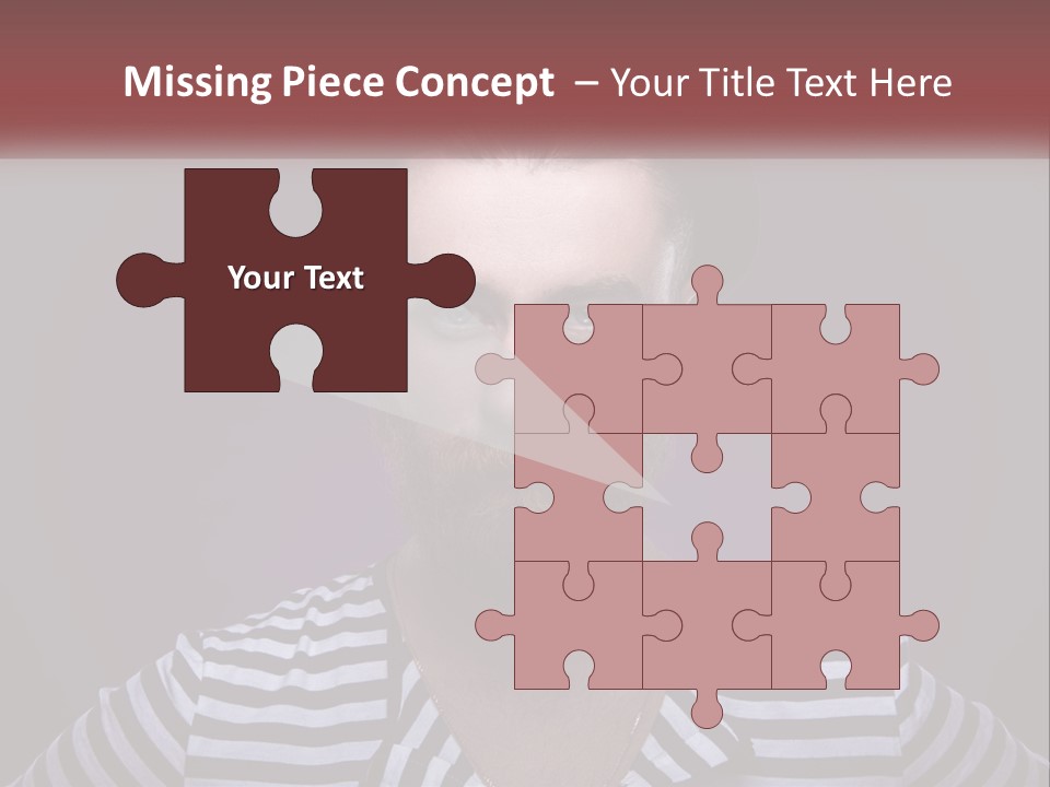 A Man With A Beard Wearing A Hat PowerPoint Template