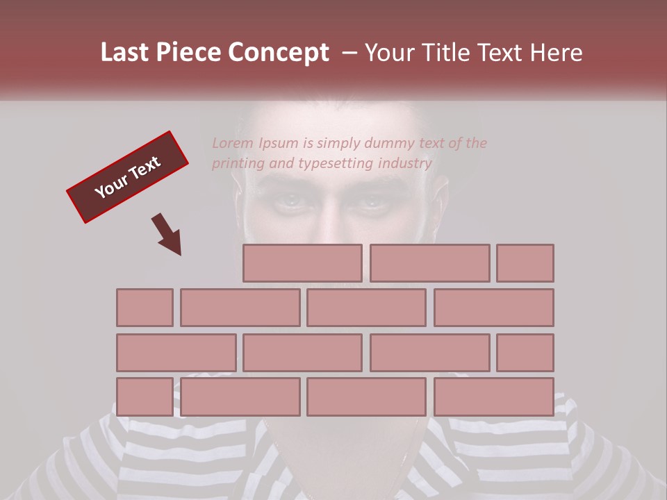 A Man With A Beard Wearing A Hat PowerPoint Template