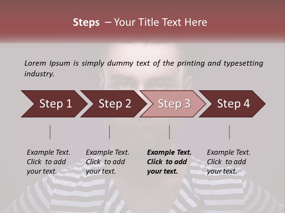 A Man With A Beard Wearing A Hat PowerPoint Template