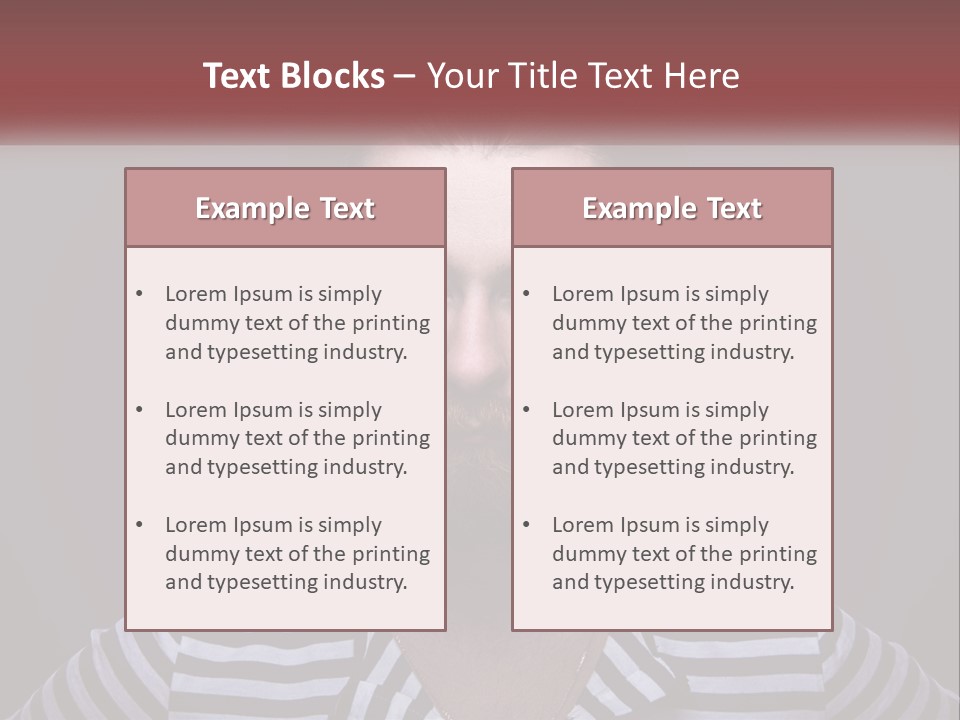 A Man With A Beard Wearing A Hat PowerPoint Template