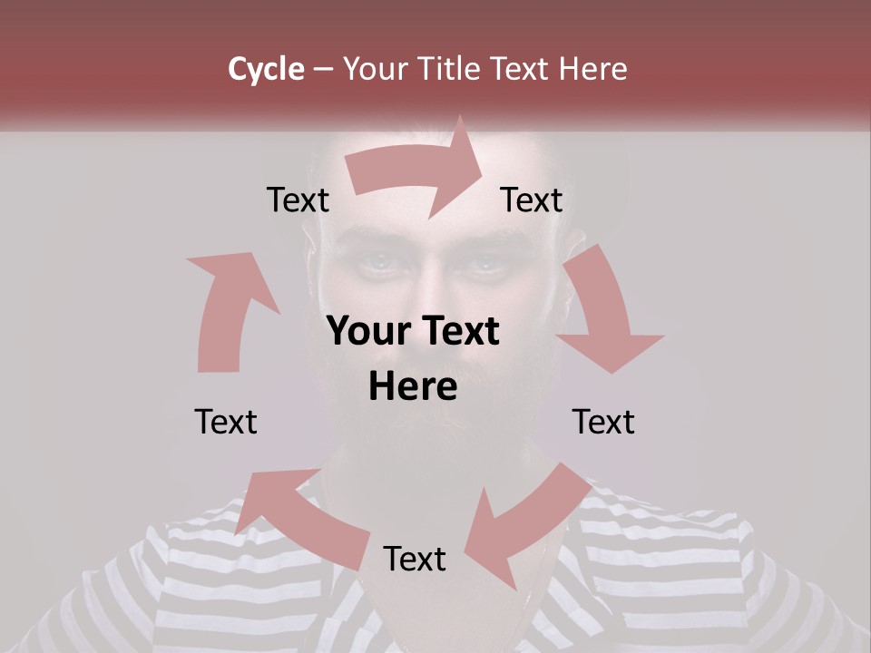 A Man With A Beard Wearing A Hat PowerPoint Template