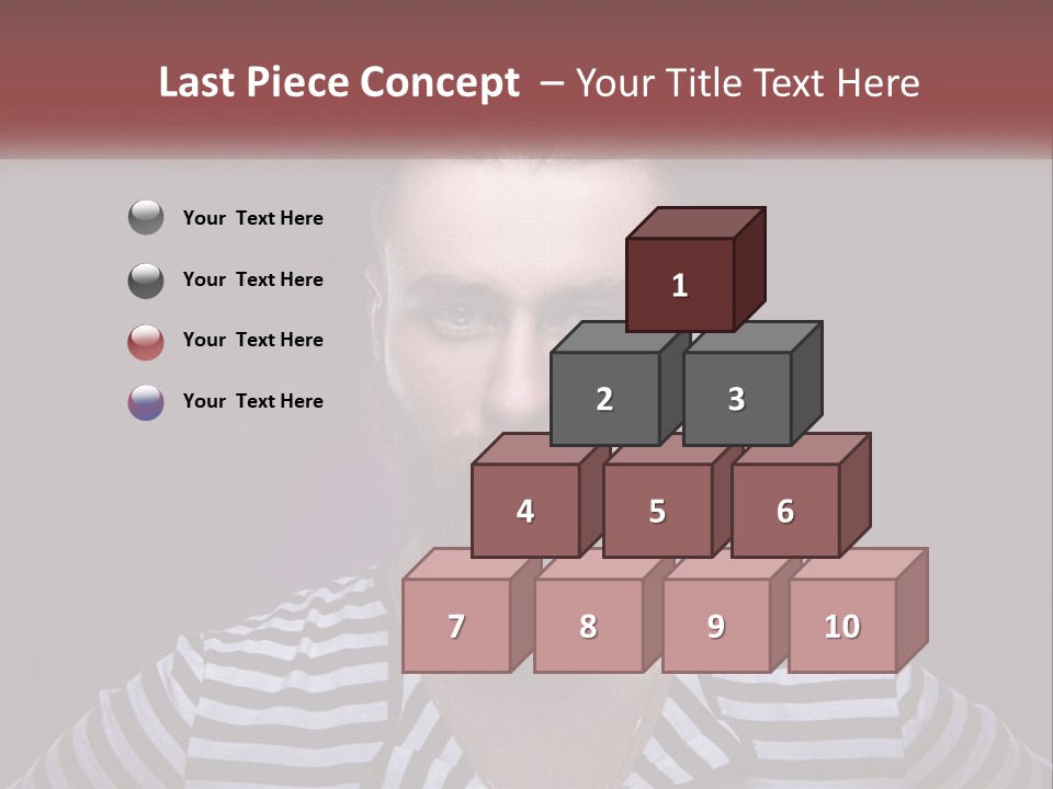 A Man With A Beard Wearing A Hat PowerPoint Template