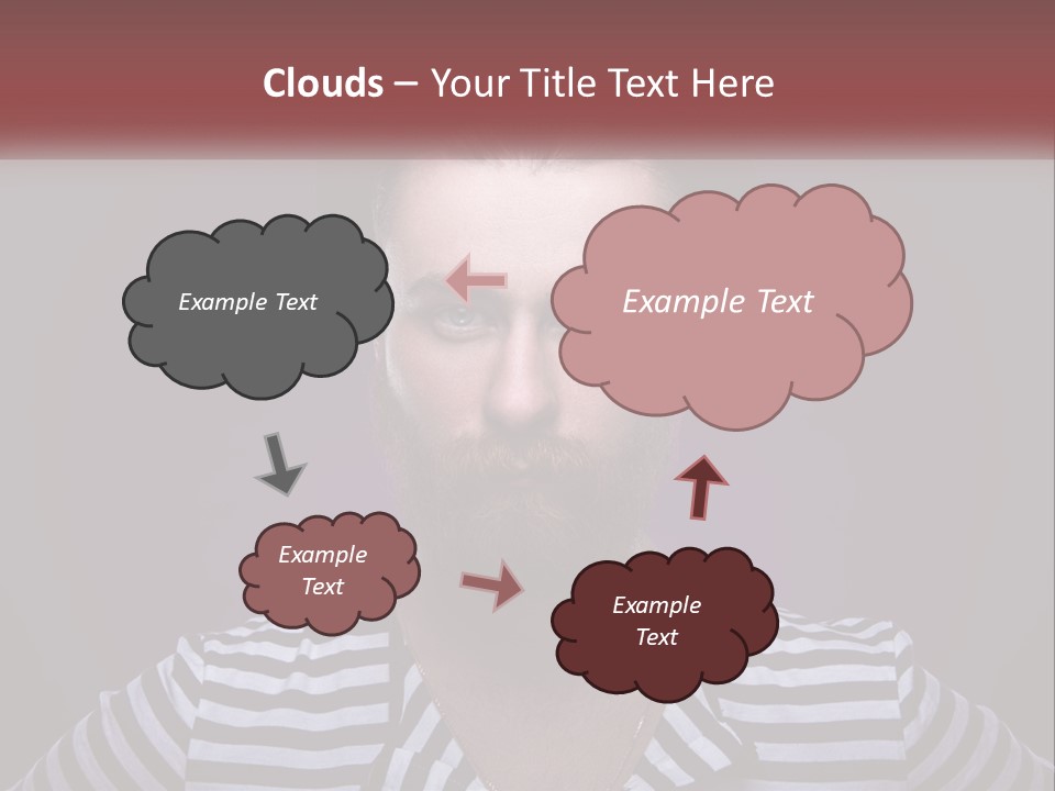 A Man With A Beard Wearing A Hat PowerPoint Template