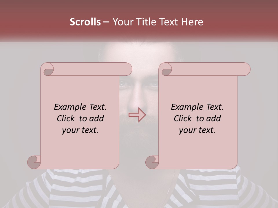 A Man With A Beard Wearing A Hat PowerPoint Template