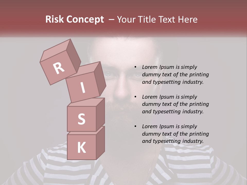 A Man With A Beard Wearing A Hat PowerPoint Template