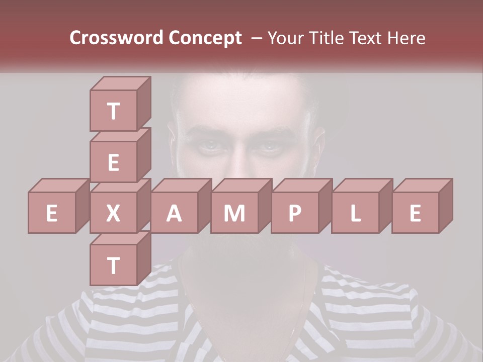 A Man With A Beard Wearing A Hat PowerPoint Template