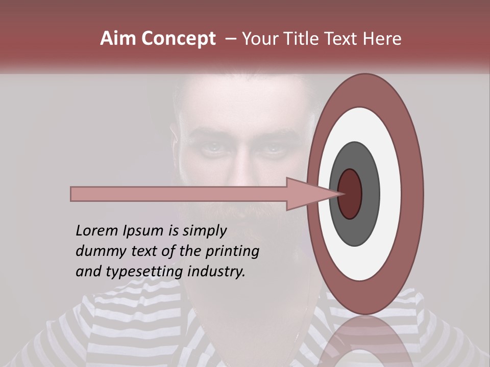 A Man With A Beard Wearing A Hat PowerPoint Template