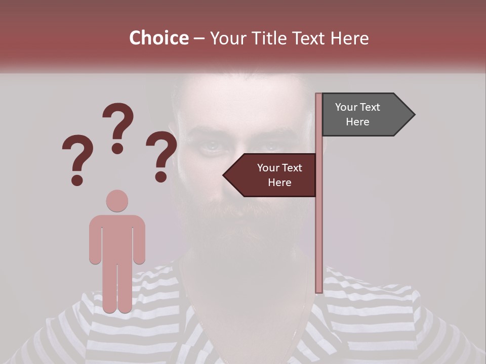 A Man With A Beard Wearing A Hat PowerPoint Template