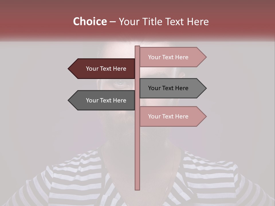 A Man With A Beard Wearing A Hat PowerPoint Template