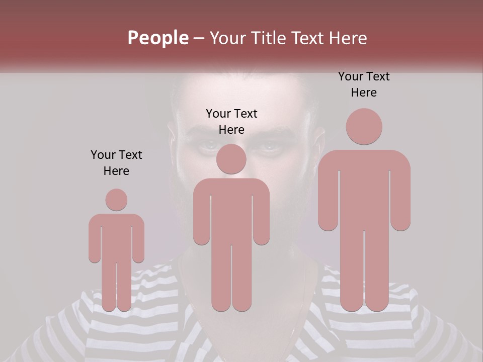 A Man With A Beard Wearing A Hat PowerPoint Template