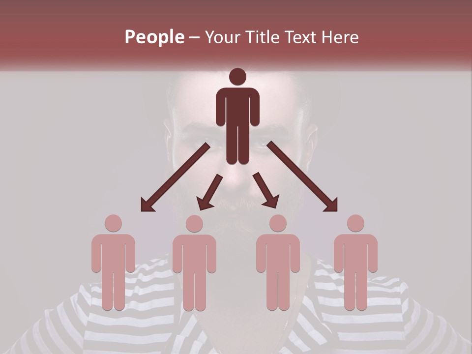 A Man With A Beard Wearing A Hat PowerPoint Template