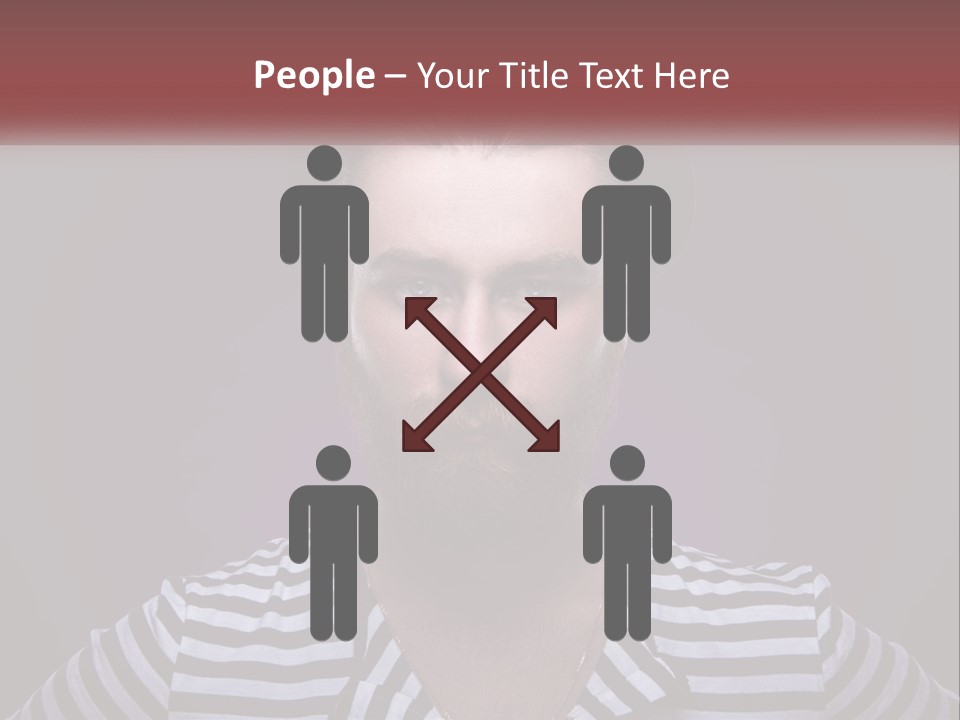 A Man With A Beard Wearing A Hat PowerPoint Template