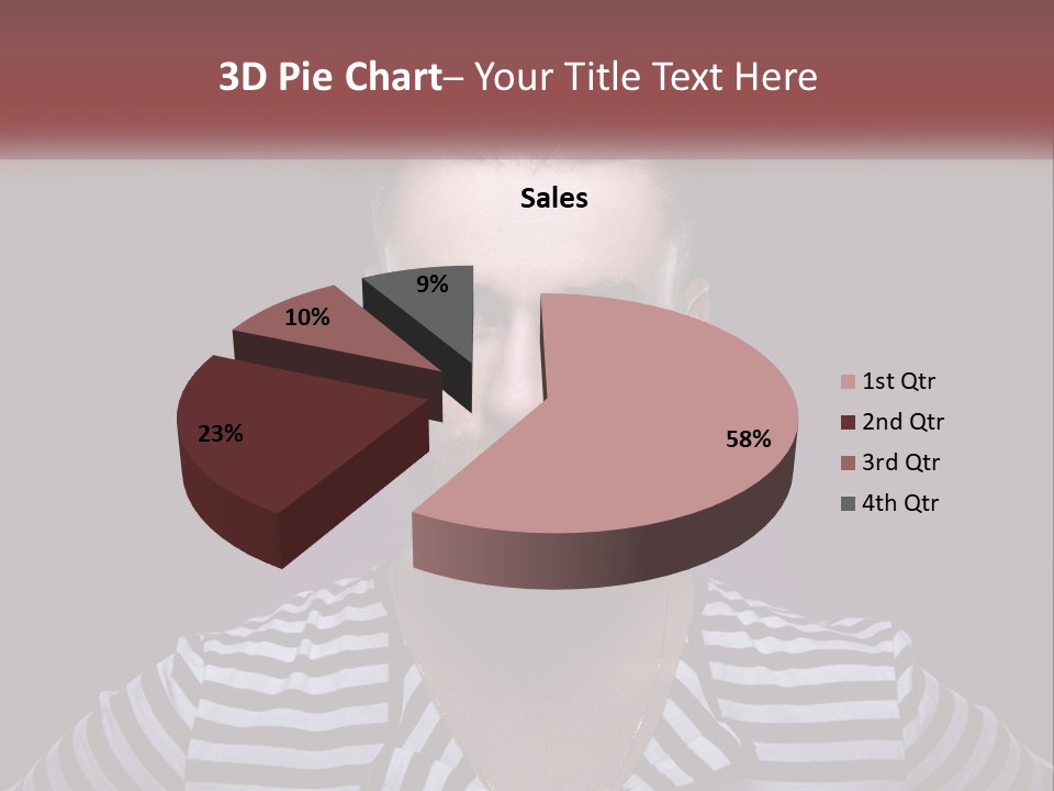 A Man With A Beard Wearing A Hat PowerPoint Template