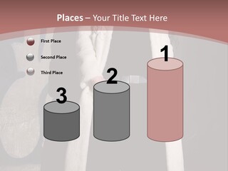 A Man Standing In Front Of A Wall With Graffiti On It PowerPoint Template