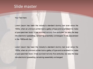 A Man Standing In Front Of A Wall With Graffiti On It PowerPoint Template