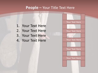 A Man Standing In Front Of A Wall With Graffiti On It PowerPoint Template