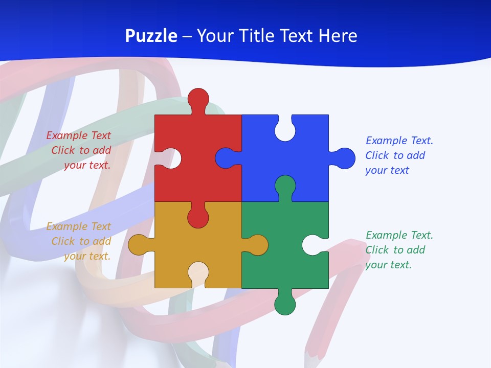 A 3D Image Of A Spiral Of Colored Pencils PowerPoint Template