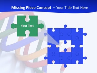 A 3D Image Of A Spiral Of Colored Pencils PowerPoint Template