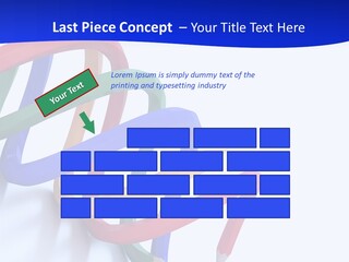 A 3D Image Of A Spiral Of Colored Pencils PowerPoint Template