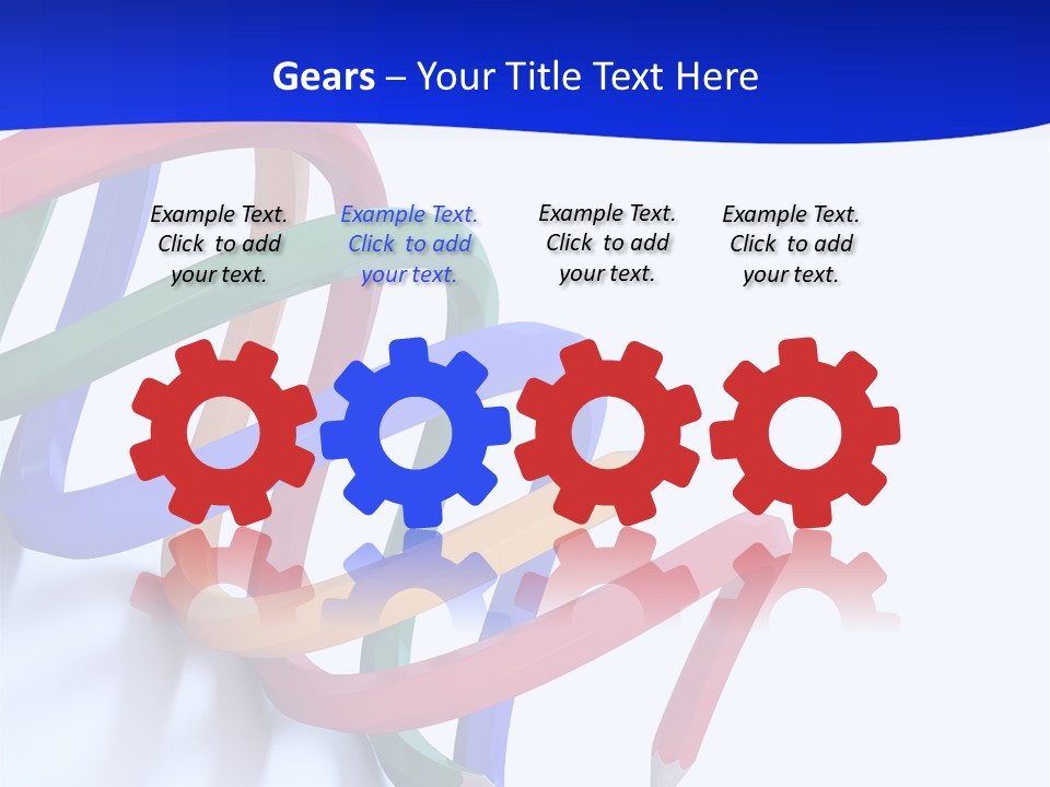 A 3D Image Of A Spiral Of Colored Pencils PowerPoint Template