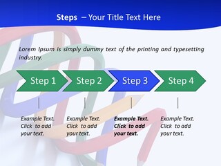 A 3D Image Of A Spiral Of Colored Pencils PowerPoint Template