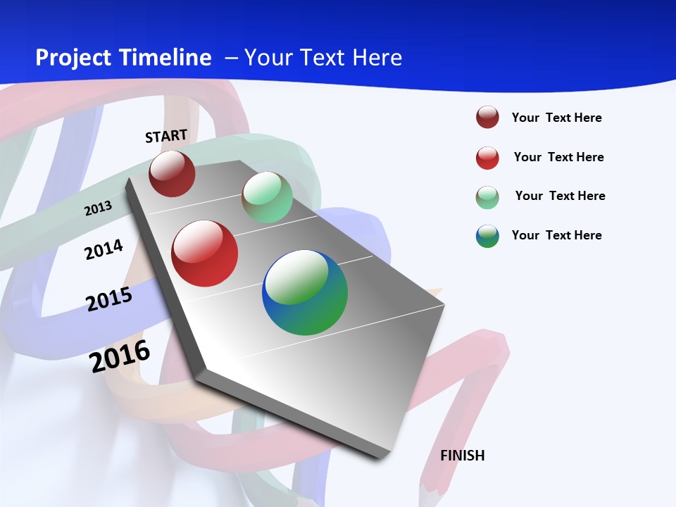 A 3D Image Of A Spiral Of Colored Pencils PowerPoint Template