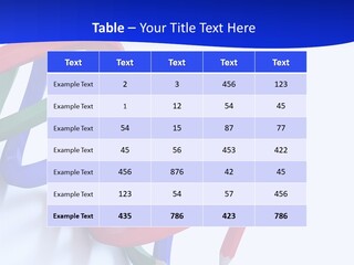 A 3D Image Of A Spiral Of Colored Pencils PowerPoint Template