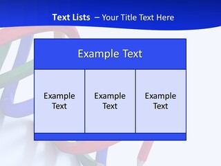 A 3D Image Of A Spiral Of Colored Pencils PowerPoint Template