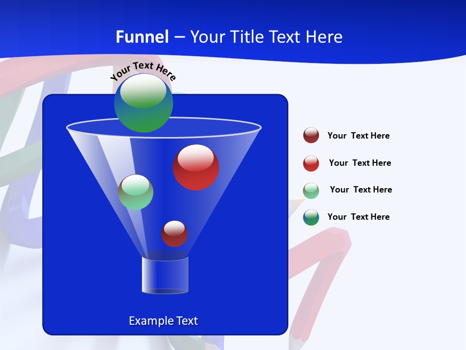 A 3D Image Of A Spiral Of Colored Pencils PowerPoint Template