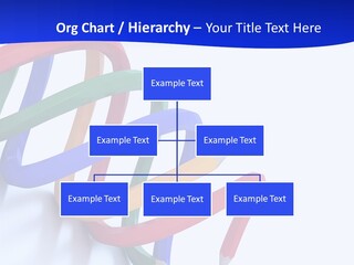A 3D Image Of A Spiral Of Colored Pencils PowerPoint Template