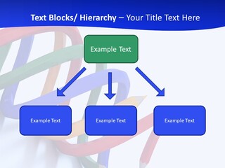 A 3D Image Of A Spiral Of Colored Pencils PowerPoint Template
