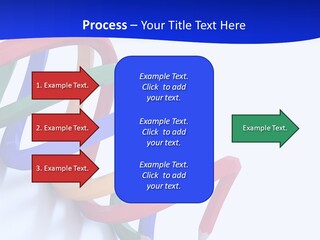 A 3D Image Of A Spiral Of Colored Pencils PowerPoint Template