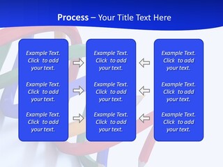 A 3D Image Of A Spiral Of Colored Pencils PowerPoint Template