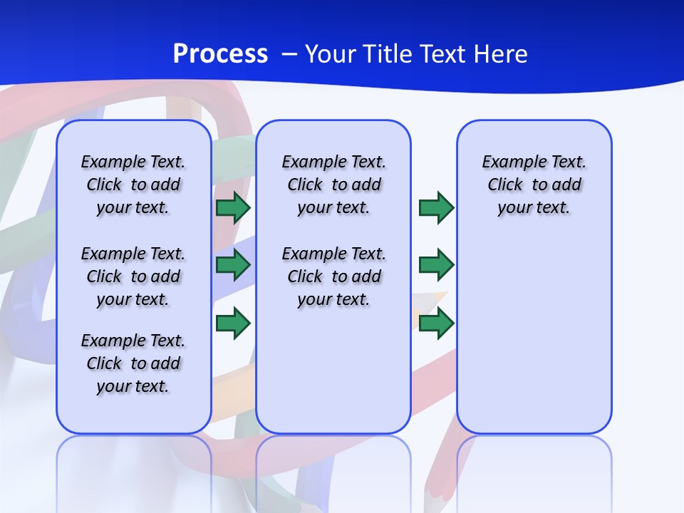 A 3D Image Of A Spiral Of Colored Pencils PowerPoint Template