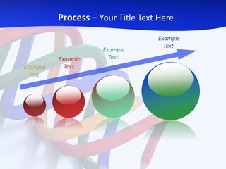 A 3D Image Of A Spiral Of Colored Pencils PowerPoint Template