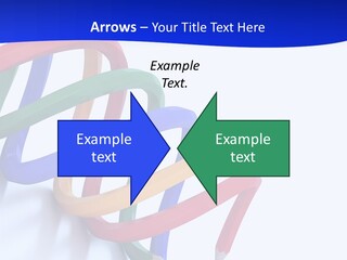 A 3D Image Of A Spiral Of Colored Pencils PowerPoint Template