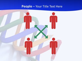 A 3D Image Of A Spiral Of Colored Pencils PowerPoint Template