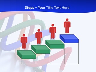 A 3D Image Of A Spiral Of Colored Pencils PowerPoint Template