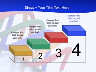 A 3D Image Of A Spiral Of Colored Pencils PowerPoint Template