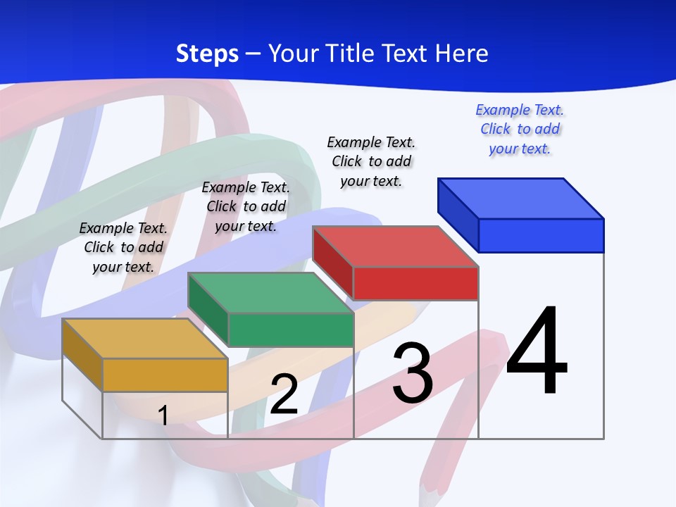 A 3D Image Of A Spiral Of Colored Pencils PowerPoint Template