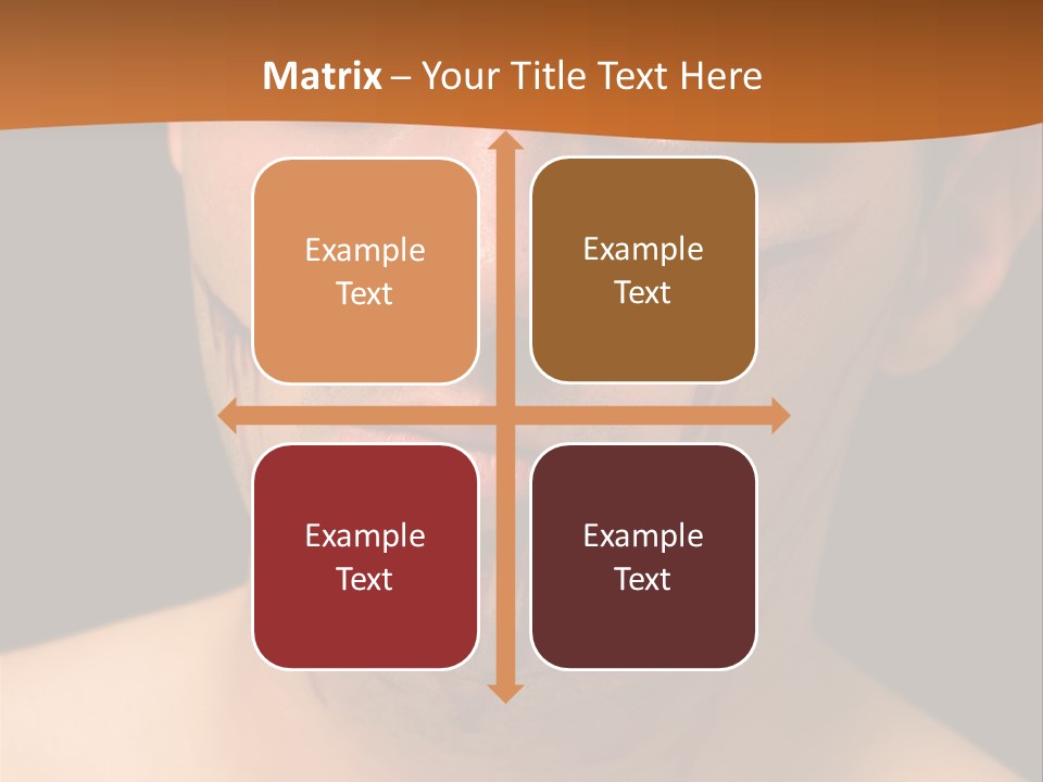 A Man With Blood All Over His Face PowerPoint Template