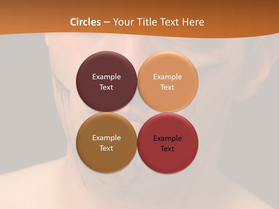 A Man With Blood All Over His Face PowerPoint Template