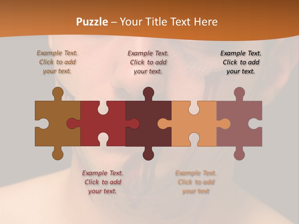 A Man With Blood All Over His Face PowerPoint Template