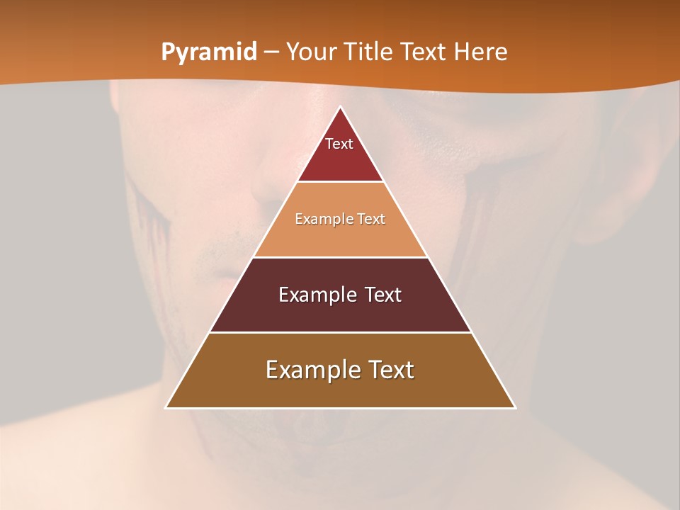 A Man With Blood All Over His Face PowerPoint Template