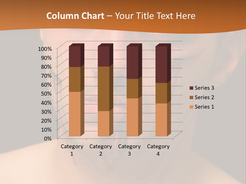 A Man With Blood All Over His Face PowerPoint Template