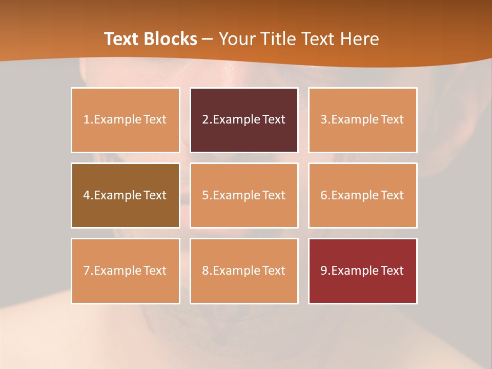 A Man With Blood All Over His Face PowerPoint Template