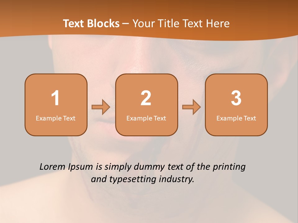 A Man With Blood All Over His Face PowerPoint Template